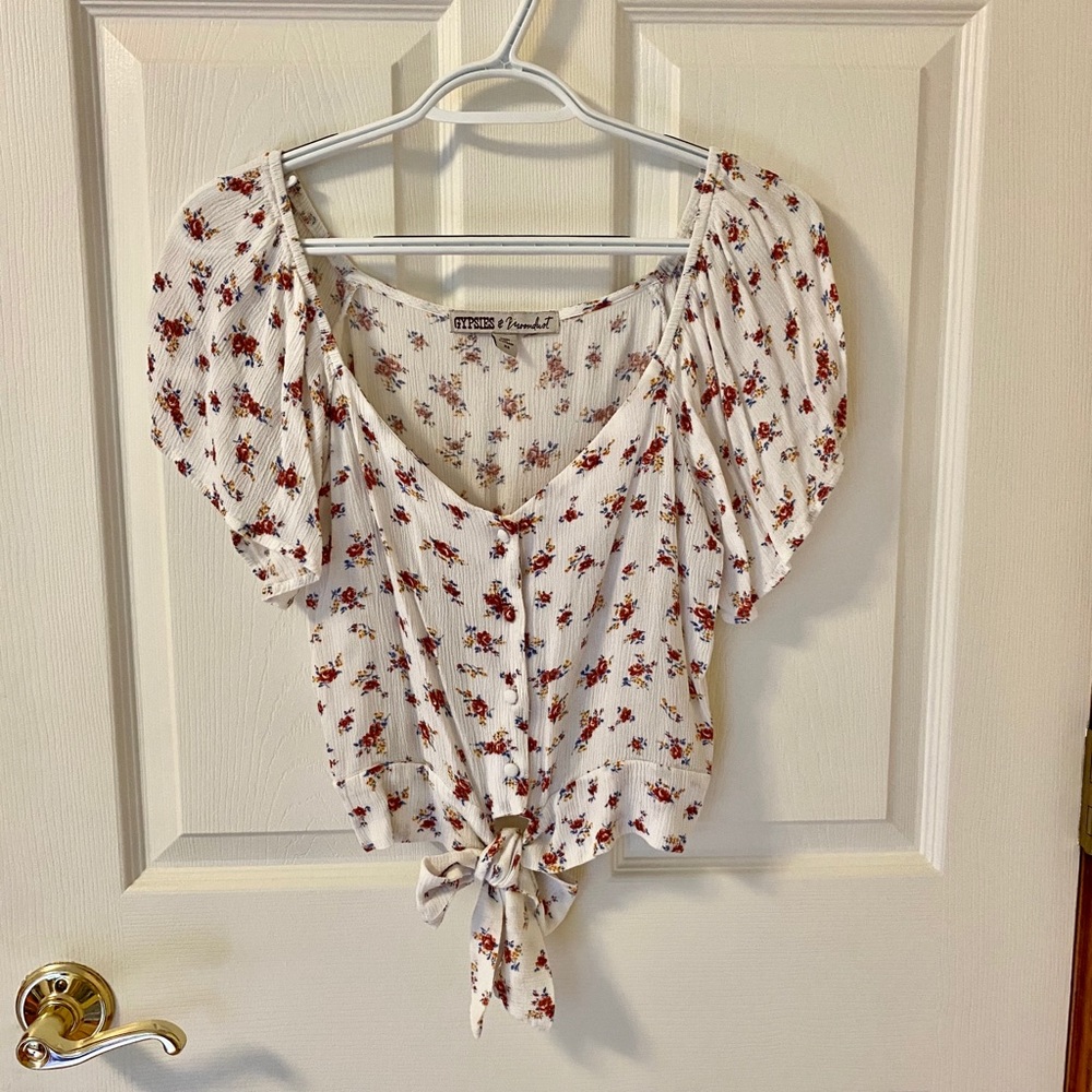 Gypsies & Moondust Cropped Blouse XS